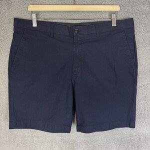 Peter Millar Shorts Men's 38 Blue Collection Flat Front Cotton Casual